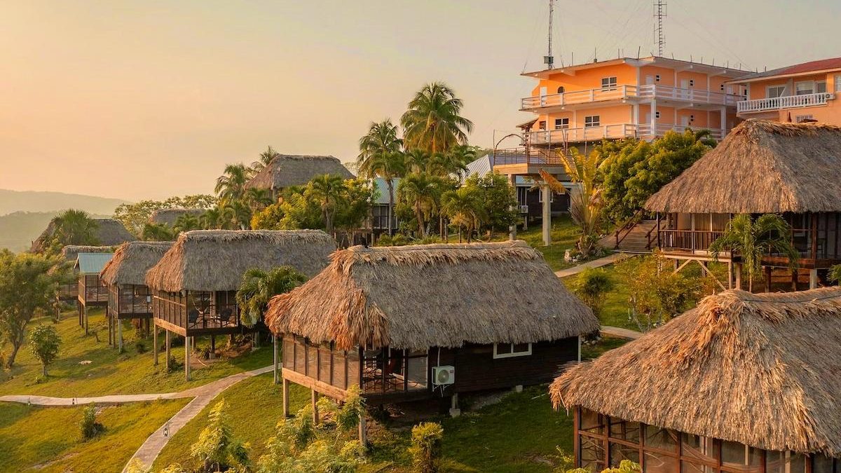 Cahal Pech view cabanas