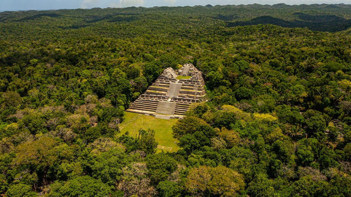 Cayo Caracol Temple Belize